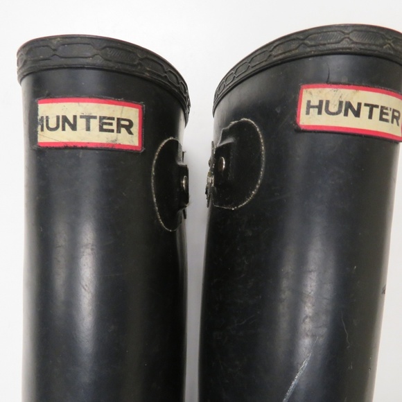 Hunter Original Tall Black Rain Boots US 4M/5F - Picture 4 of 7